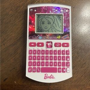 Barbie Oregon Scientific Handheld Pocket Education Learn Games HE0468-12 Cl